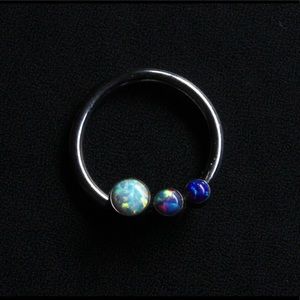 Opal Cluster Daith Jewelry